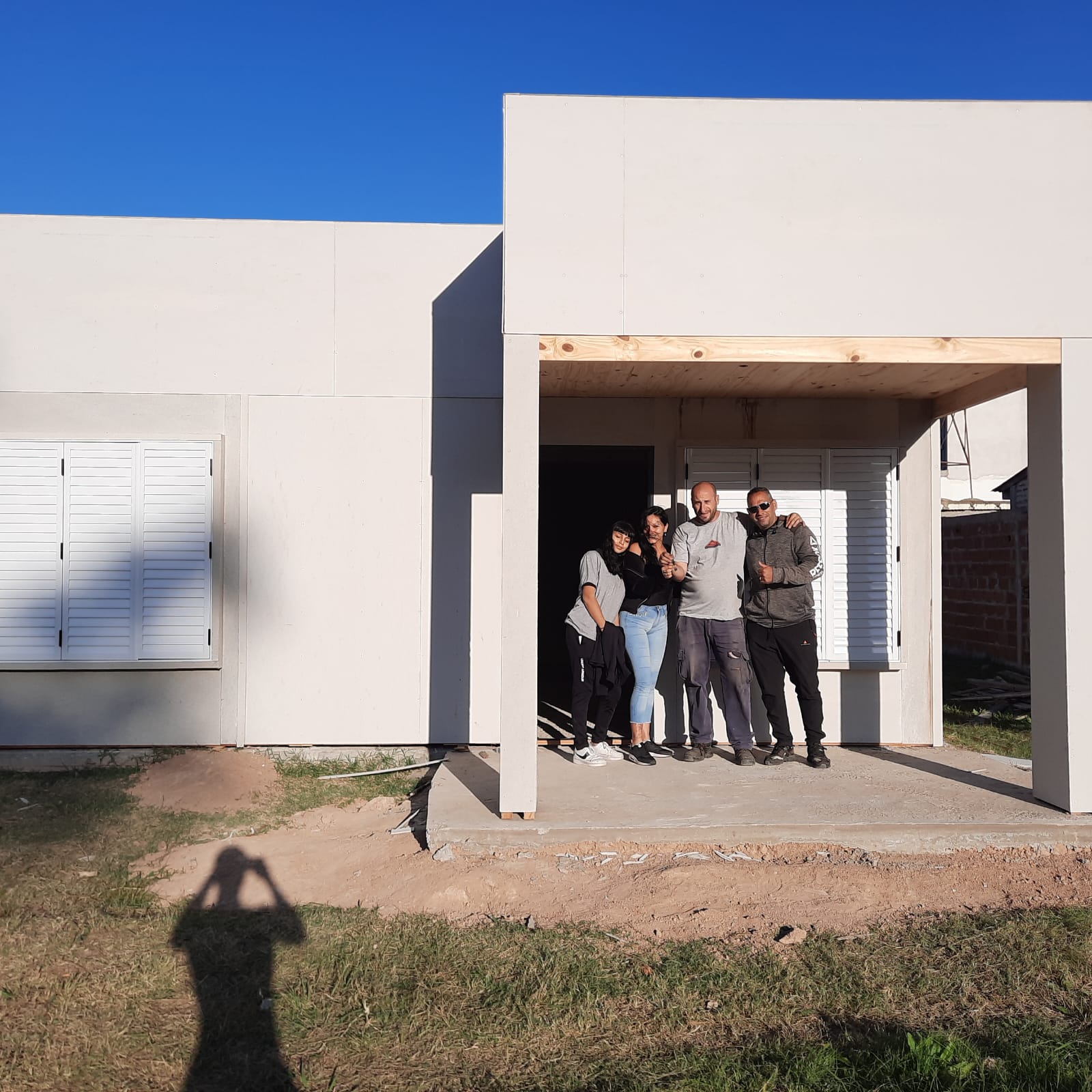 Exterior de vivienda industrializada